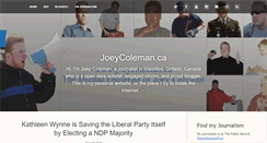 Desktop Screenshot of joeycoleman.ca